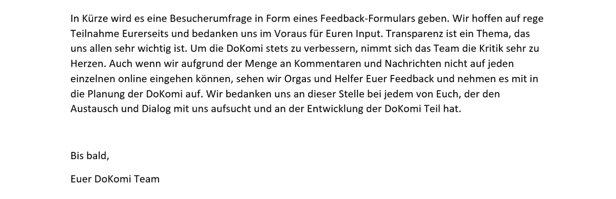 DoKomi's tweet photo. Das DoKomi Statement auf deutsch, maschinenlesbar (2. Teil)

1 Foto inklusive ALT Text https://t.co/iXMH78sC97