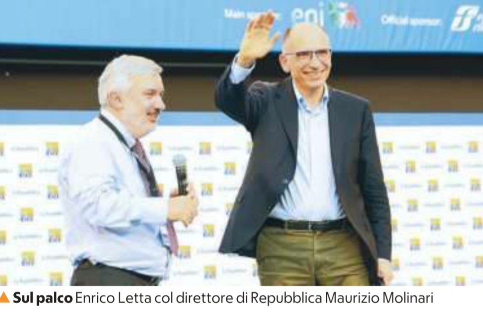 pazzoperrep's tweet image. Osservatorio Narcisismi Sorridenti.

È successo due volte in un giorno: MM ha sorriso prima ospite di @myrtamerlino e poi a #RepIdee2022 con @EnricoLetta.