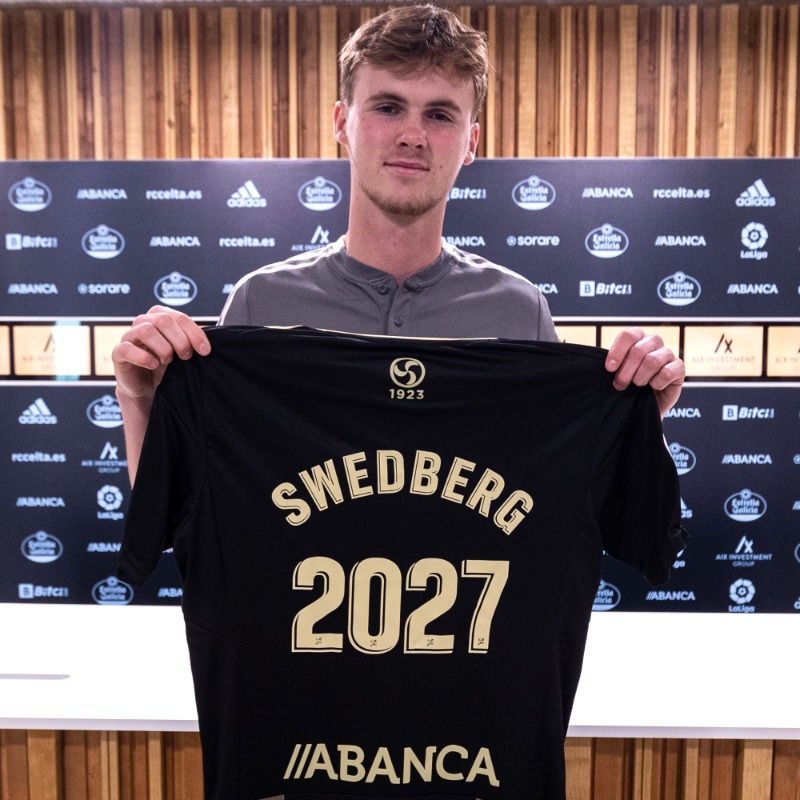 RCCelta's tweet photo. Xa é un dos nosos! 👏🔝🇸🇪 

#BenvidoSwedberg #Swedberg2027