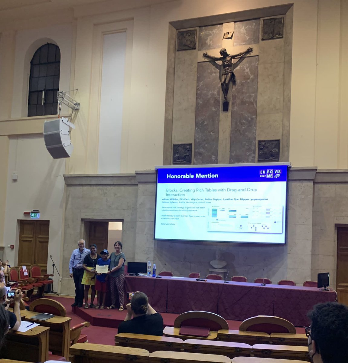 vsetlur's tweet photo. Our Blocks paper wins an honorable mention at @EuroVisConf with @awhildy, Dirk Karis, Rodion Degtyar, Jonathan Que, and @flymperopoulos #Tableau https://t.co/ybphSkUW1m https://t.co/jIUNV6faYK