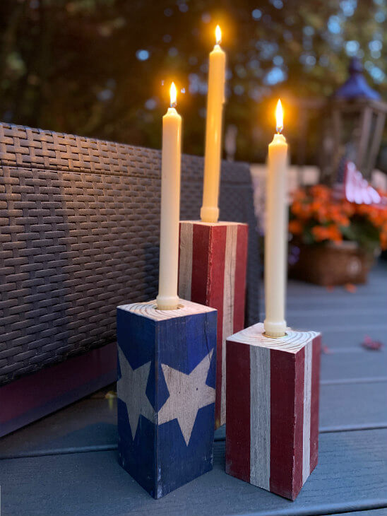 HomeroadSusan's tweet image. Here&apos;s an easy project made 2 ways for the Fourth of July 💥💥💥 made from a scrap piece of 4x4 lumber. 🇺🇸

homeroad.net/2020/07/americ…

#fourthofjuly #fourthofjulydecor #redwhiteandblue #candles #starsandstripes #diyhomedecor
