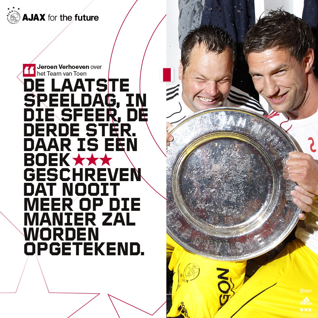 AFCAjax's tweet photo. #TeamVanToen ↝ @VerhoevenJeroen
❛Het niveauverschil was zo groot dat ik wel eens heb lopen janken, omdat ik al die ballen om m'n oren kreeg❜
➥ Ajax A1 - 1997/1998