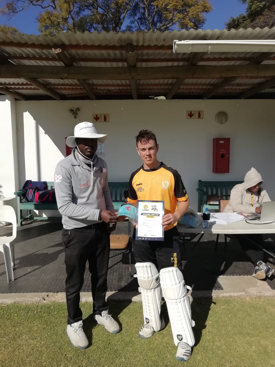 Our U18 team bringing the heat today 🔥🔥 Delfos U18 won by 10 wickets, restricting Old Lions to 113. #ManOfMatch Jayden Scholtz 66 not out!! 🏏🏏 

#DiadoraJoziCupDelfos
#DiadoraJoziCup
#ThePrideOfJozi
#TheRoadToTheWanderers

💛🖤

<a href="/LionsCricNews/">Lions Cricket News</a>