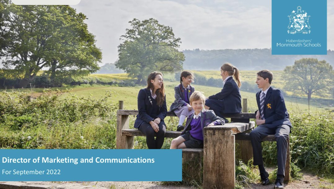 An exciting opportunity has arisen for a new Director of Marketing and Communications at Haberdashers’ Monmouth Schools: amcis.co.uk/job_vacancies/… #communications #marketing <a href="/AMCISNews/">AMCIS</a>
