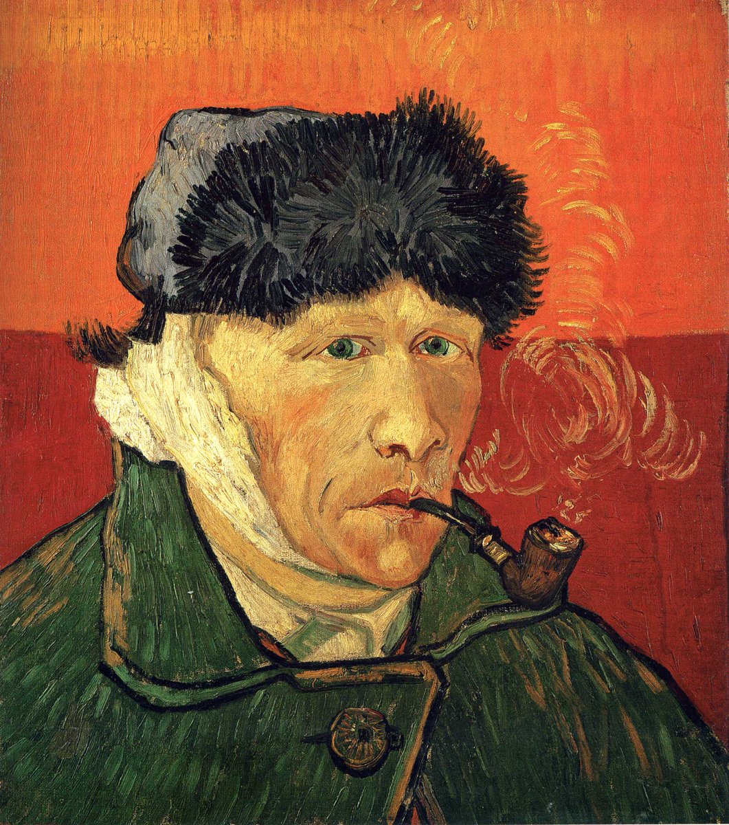 Autorretrato con oreja vendada, 1889, Vincent Van Gogh
