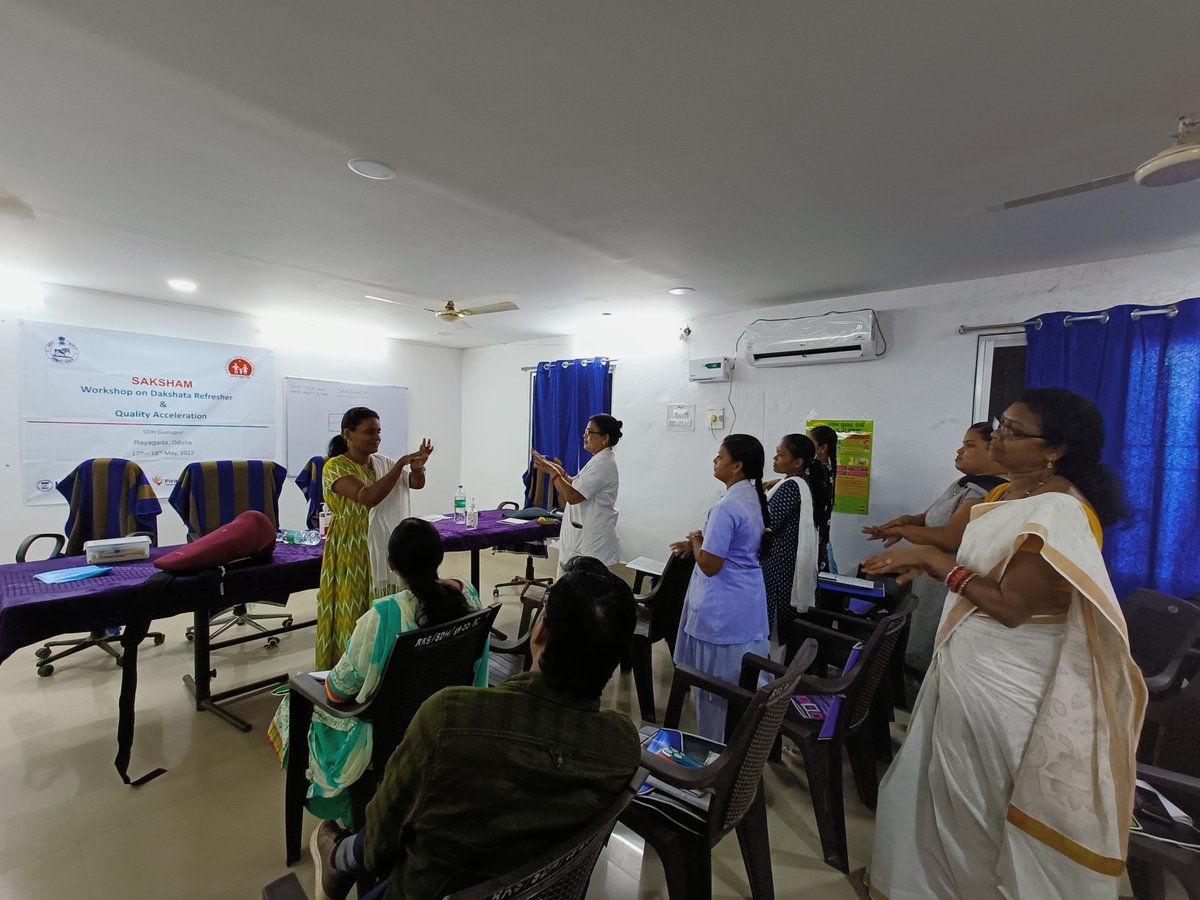 USAID_Saksham's tweet photo. Saksham launches quality acceleration initiatives and skills enhancement sessions through mentoring under the ongoing #ThinkingBeyondTraining model. #Obstetrics drill-based workshops were conducted for 76 health workers of Rayagada &amp; Nabarangpur districts in #Odisha. https://t.co/Fzs8MbgNOc
