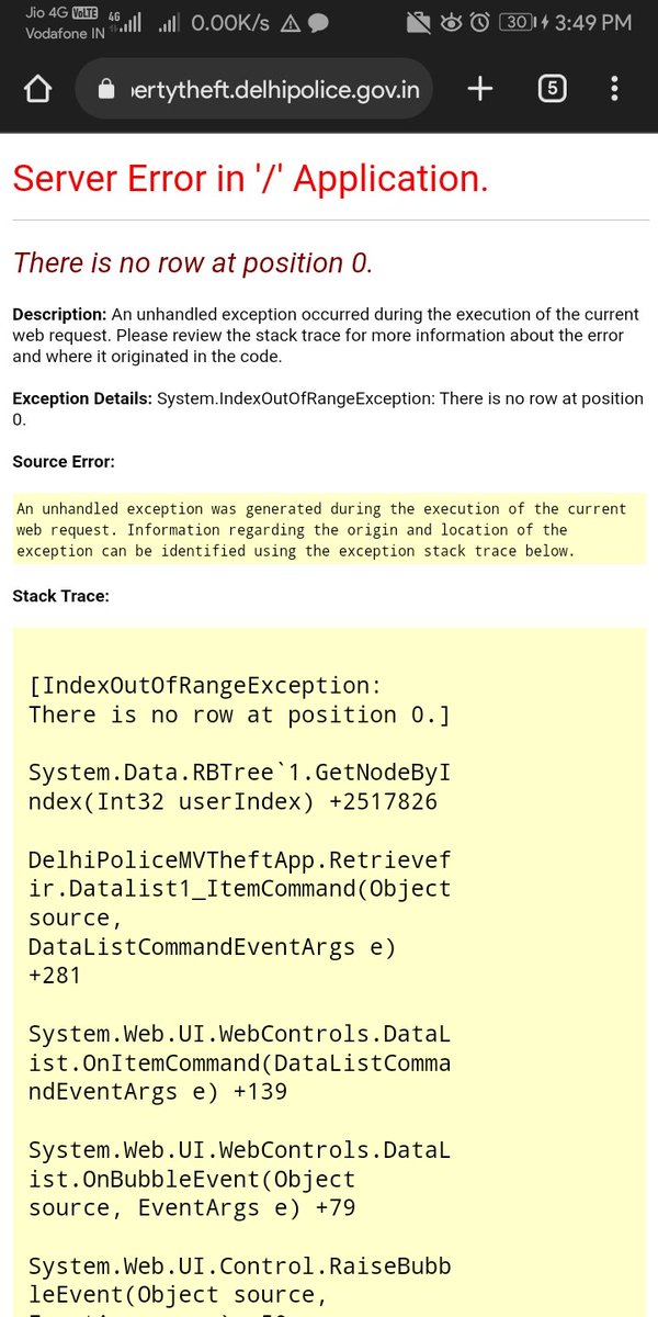 dharamkumar38's tweet photo. @DelhiPolice i am trying to download fir copy but the site is keep throwing me an error pls solve. This problem https://t.co/TYiLY74Uhr