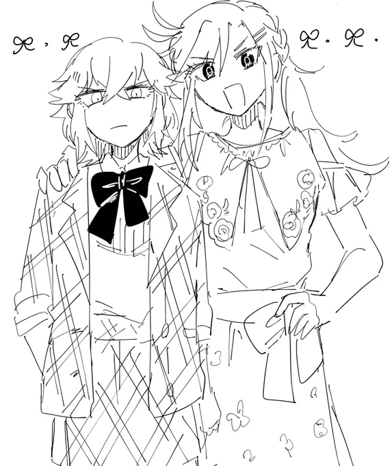 #早の創ドル ※女体化
服いっぱい描きたかった 