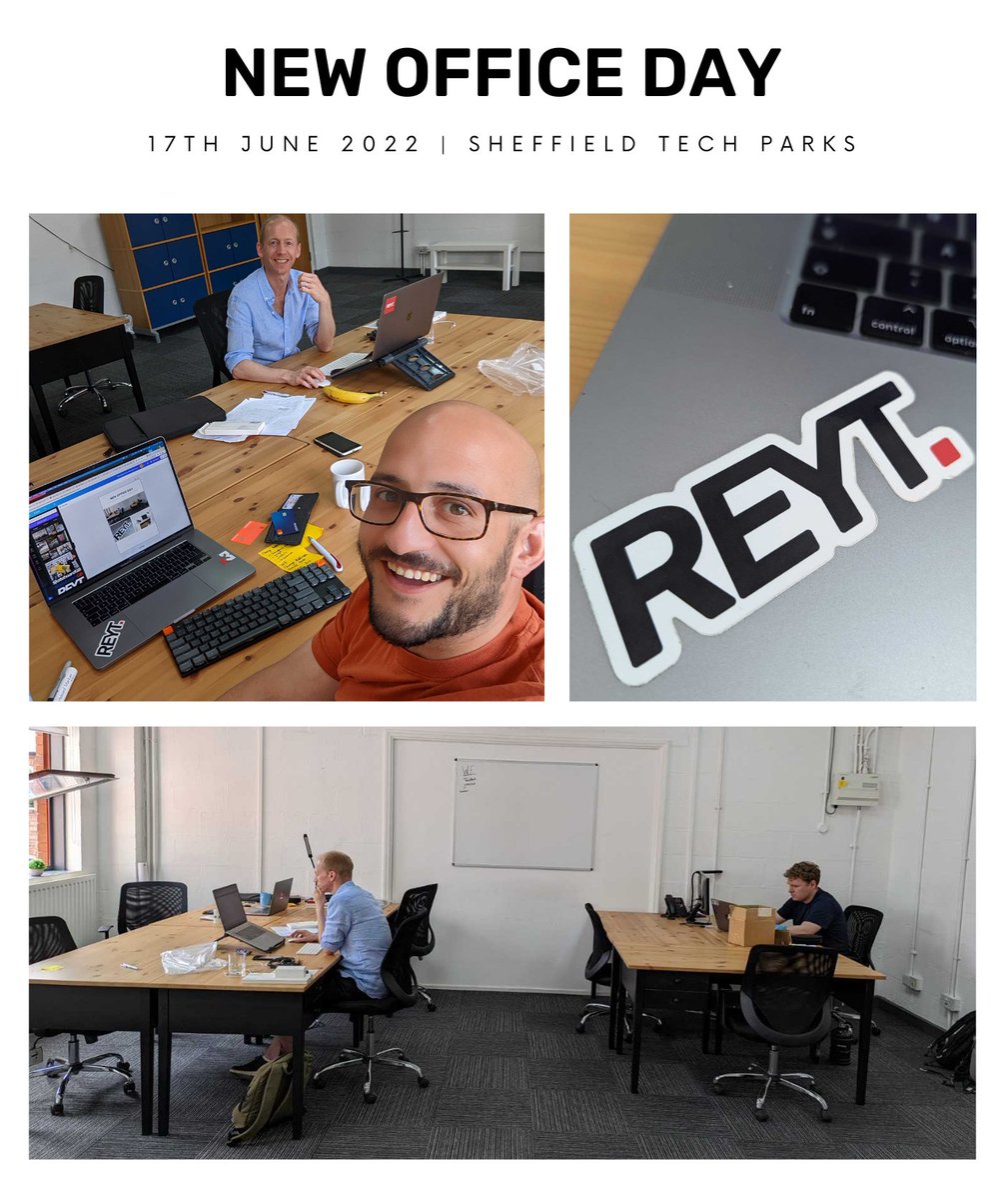It's a big day for REYT today as we fly the nest from the Razor office to the Sheffield Tech Parks.

We started REYT around 12 months ago to partner with brands in the outdoor industry to make software solutions that unlock potential.

Here's to the next chapter 🍻