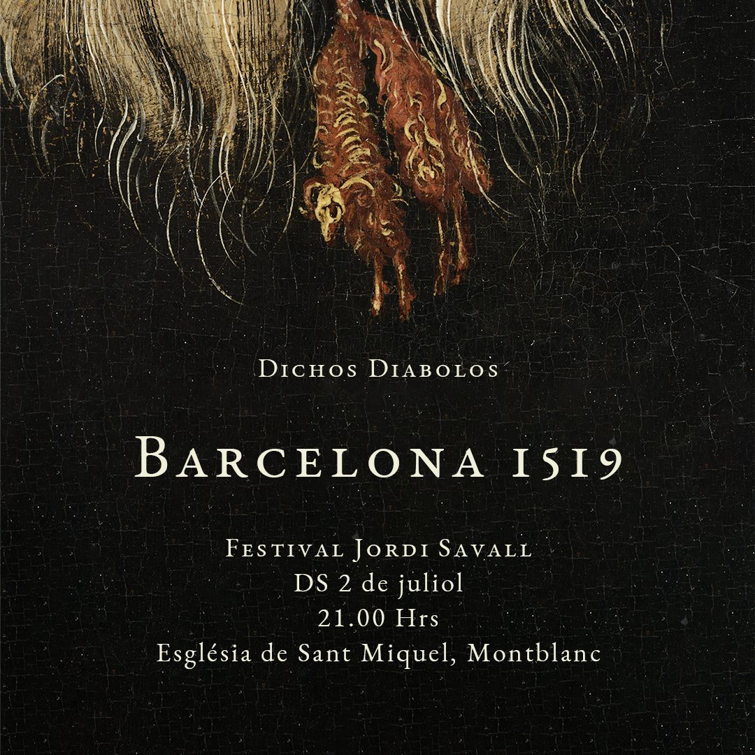 Si voleu descobrir la música del Cançoner de Barcelona us esperem el 2 de juliol al Festival <a href="/jordisavall/">Jordi Savall</a> 
<a href="/ajmontblanc/">Ajuntament Montblanc</a> 
<a href="/FundacioCIMA/">Jordi Savall: Fundació CIMA</a> 
festival.jordisavall.com