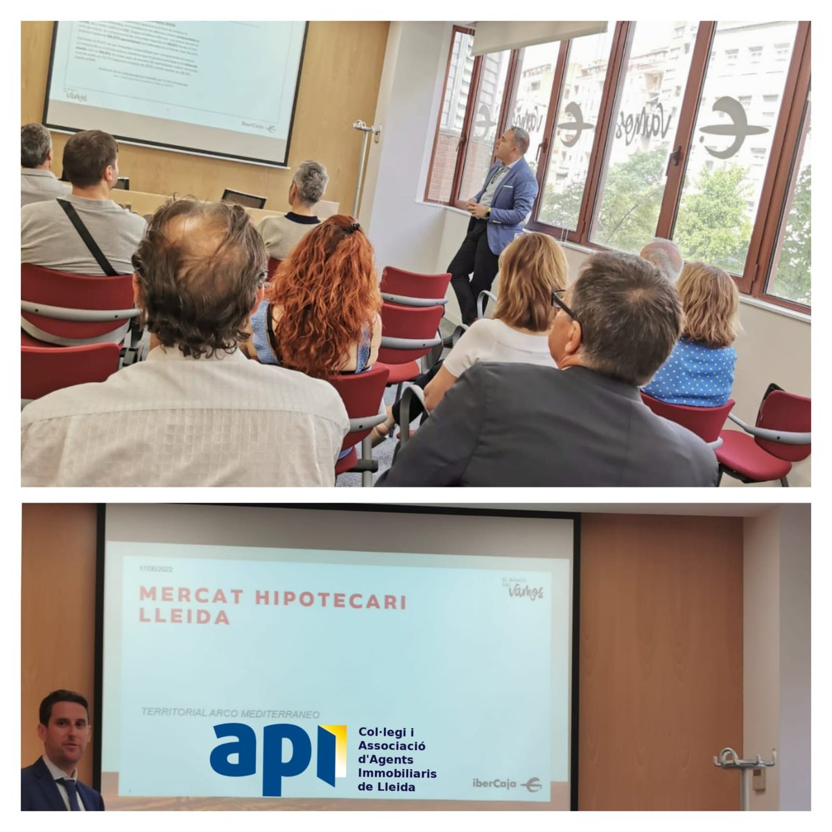 apilleida's tweet image. Avui, molt interessant la jornada organitzada conjuntament amb IBERCAJA sobre el mercat hipotecari a Lleida.

#apiLleida
#apialdia