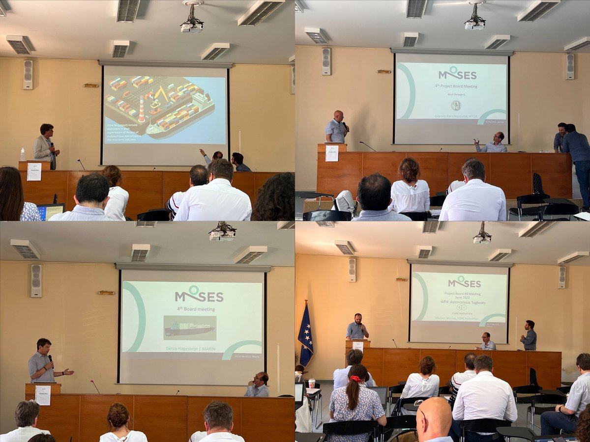 mosesproject20's tweet photo. 🤗 The 1⃣st day of our 4th #projectboard took place yesterday at @ltcp_ntua in Athens, Greece 🇬🇷with productive and fruitful discussions among @mosesproject20 team members❕
#H2020🇪🇺 #ShortSeaShipping #InvestEUresearch https://t.co/LU9fuiWnaD