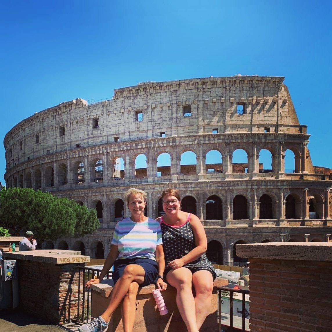 And…my favorite teacher from high school was also in Rome, so we met up! Two girls from Missouri hanging out in Rome 😊 #favoriteteacher