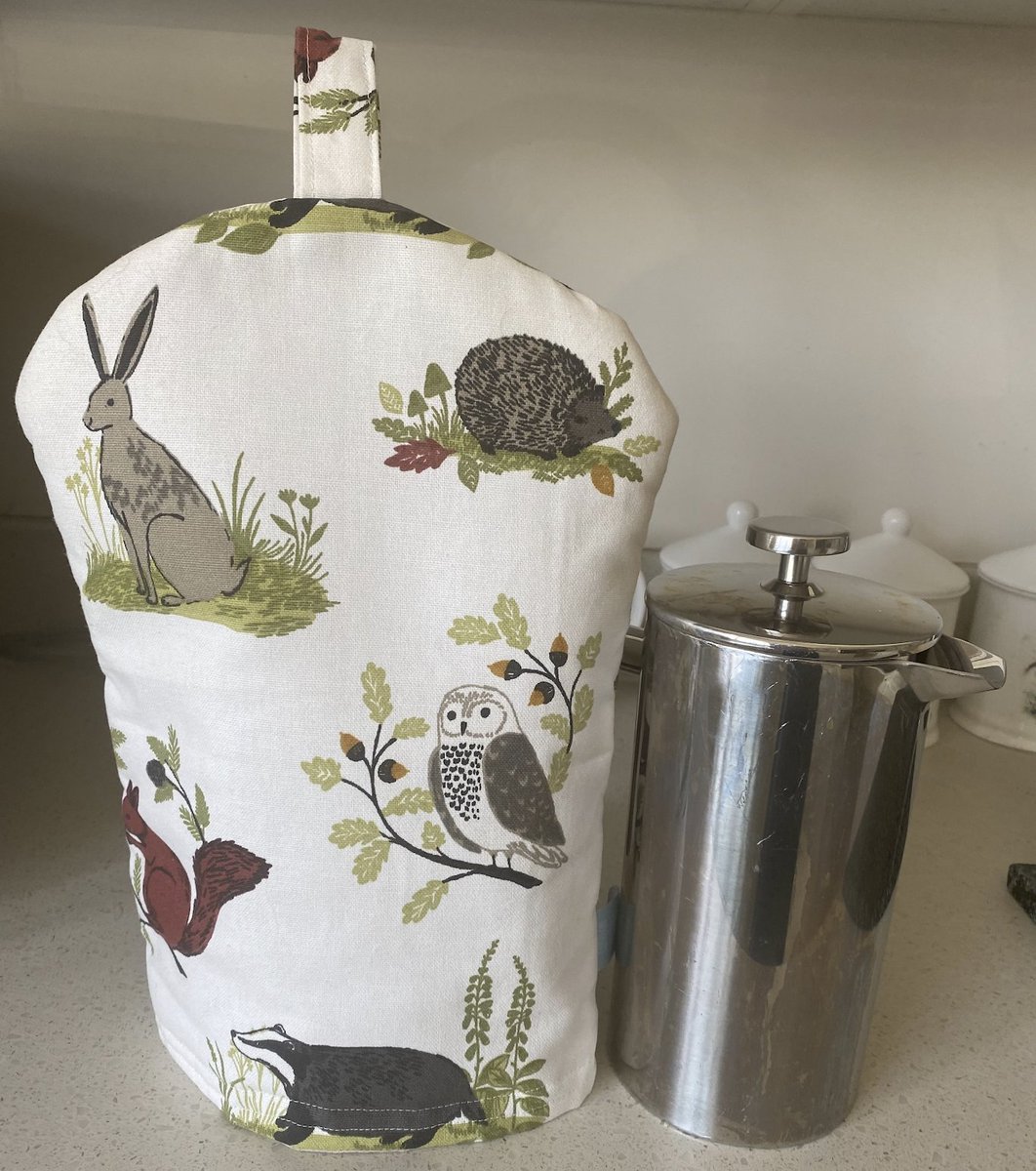 Just received my cafetiere cosy from <a href="/CushionCottage/">Cushion Cottage</a> 
It's perfect! 😊