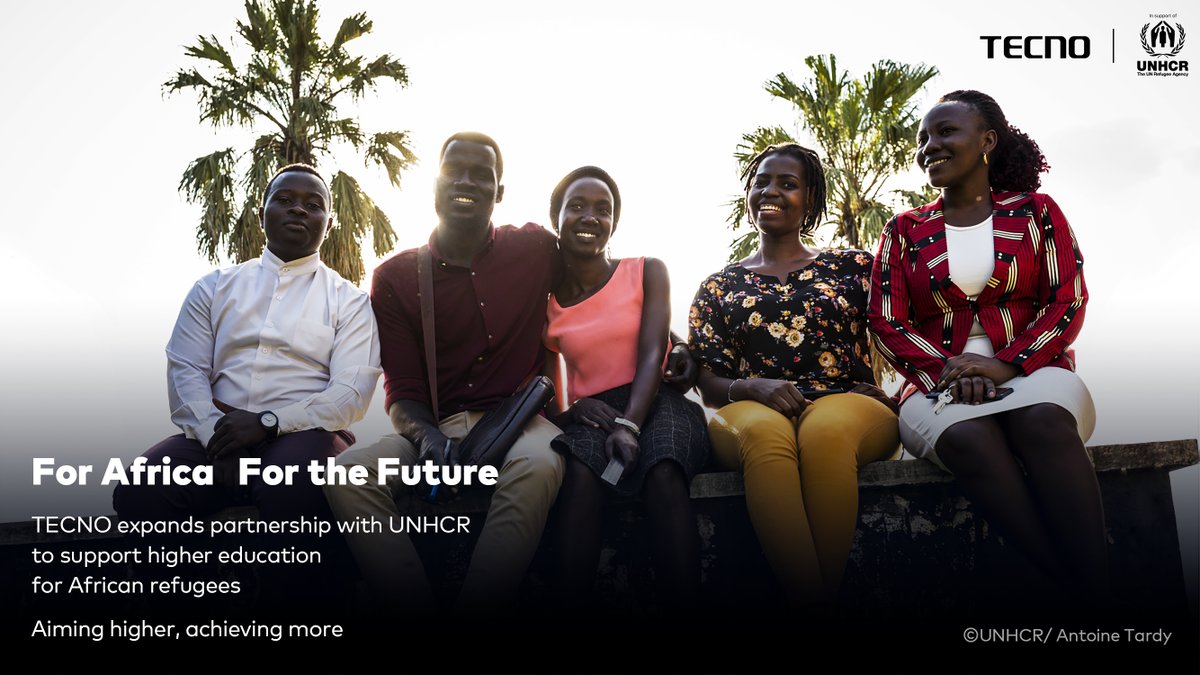 tecnomobile's tweet photo. The partnership aims to provide higher education and possible job opportunities to refugee scholars in Africa, unlocking their full potential to thrive as adults, and ultimately contributing to equal access to education for all. 

#UNHCR #TECNO #ForAfricaFortheFuture https://t.co/wmXWywI0KH