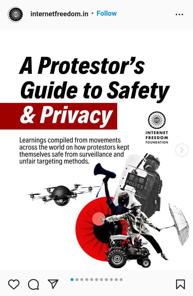 vijaygajera's tweet photo. Two days ago @internetfreedom has published a guideline for protesters and it seems they are following it to hide their identity.

They have used this guideline in Soros-funded Black lives matter protests too!

This is well-planned violence.
@HMOIndia @PMOIndia https://t.co/ZkZI8ztnP1