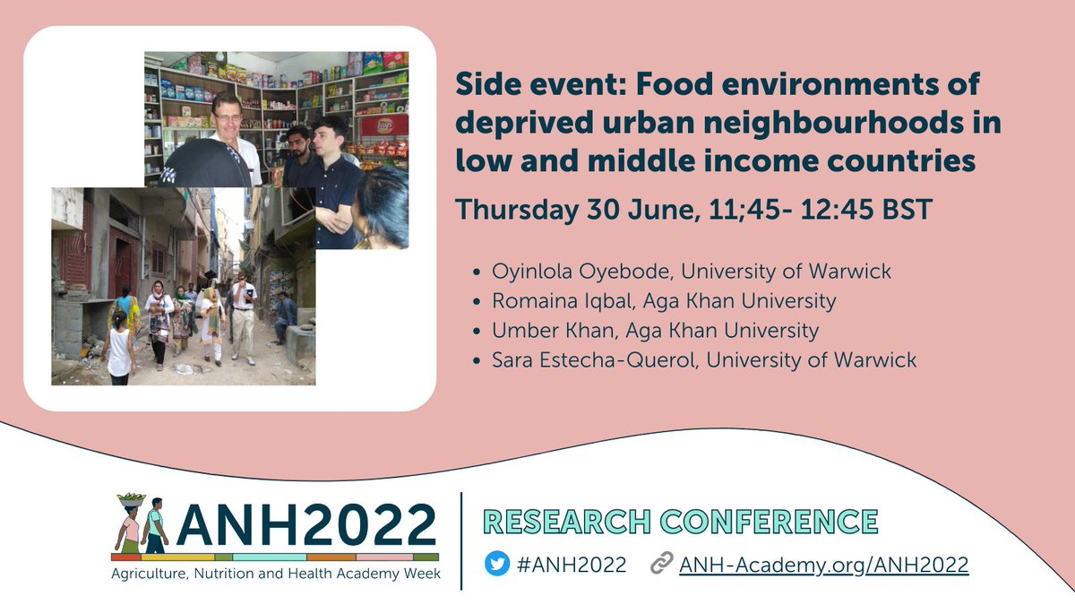 Warwick Centre for Global Health (@warwickglobal) on Twitter photo We can’t wait for #ANH2022 & we hope you will join our side event:🏙️ Food environments of deprived urban neighbourhoods in LMICs🗓️June 30th 11.45-12.45 Register now to gain access: bit.ly/ANH2022Register <a href="/ANH_Academy/">Agriculture, Nutrition & Health Academy</a> <a href="/GhruSlums/">GHRUSlums</a> <a href="/SEstechaQuerol/">Sara Estecha Querol</a> <a href="/AKUGlobal/">Aga Khan University</a> <a href="/SAFoodlab/">SAFL</a> <a href="/AERCAFRICA/">African Economic Research Consortium</a> We can’t wait for #ANH2022 & we hope you will join our side event:🏙️ Food environments of deprived urban neighbourhoods in LMICs🗓️June 30th 11.45-12.45 Register now to gain access: bit.ly/ANH2022Register <a href="/ANH_Academy/">Agriculture, Nutrition & Health Academy</a> <a href="/GhruSlums/">GHRUSlums</a> <a href="/SEstechaQuerol/">Sara Estecha Querol</a> <a href="/AKUGlobal/">Aga Khan University</a> <a href="/SAFoodlab/">SAFL</a> <a href="/AERCAFRICA/">African Economic Research Consortium</a>