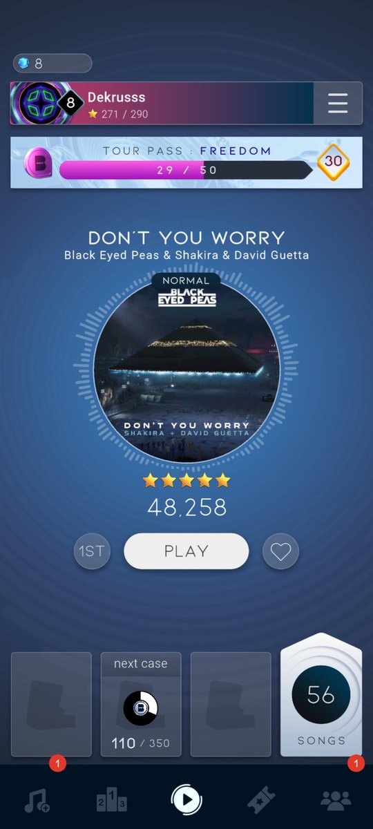 Dekrus76's tweet photo. @playbeatstar @bep @shakira @davidguetta @Epic_Records Not a diamond score but it is my first run of the song :P https://t.co/SPn0xvUU8q