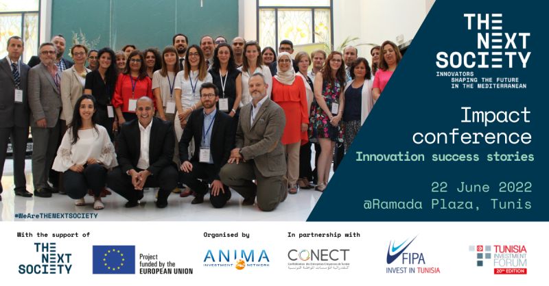 #THENEXTSOCIETYCommunity will meet in Tunis on June 22, 2022 to share THE NEXT SOCIETY legacy after 5 years of intense collaboration for the innovation in the Euro Mediterranean region.
Discover the agenda of this series of events: lnkd.in/eNU9a4ZR