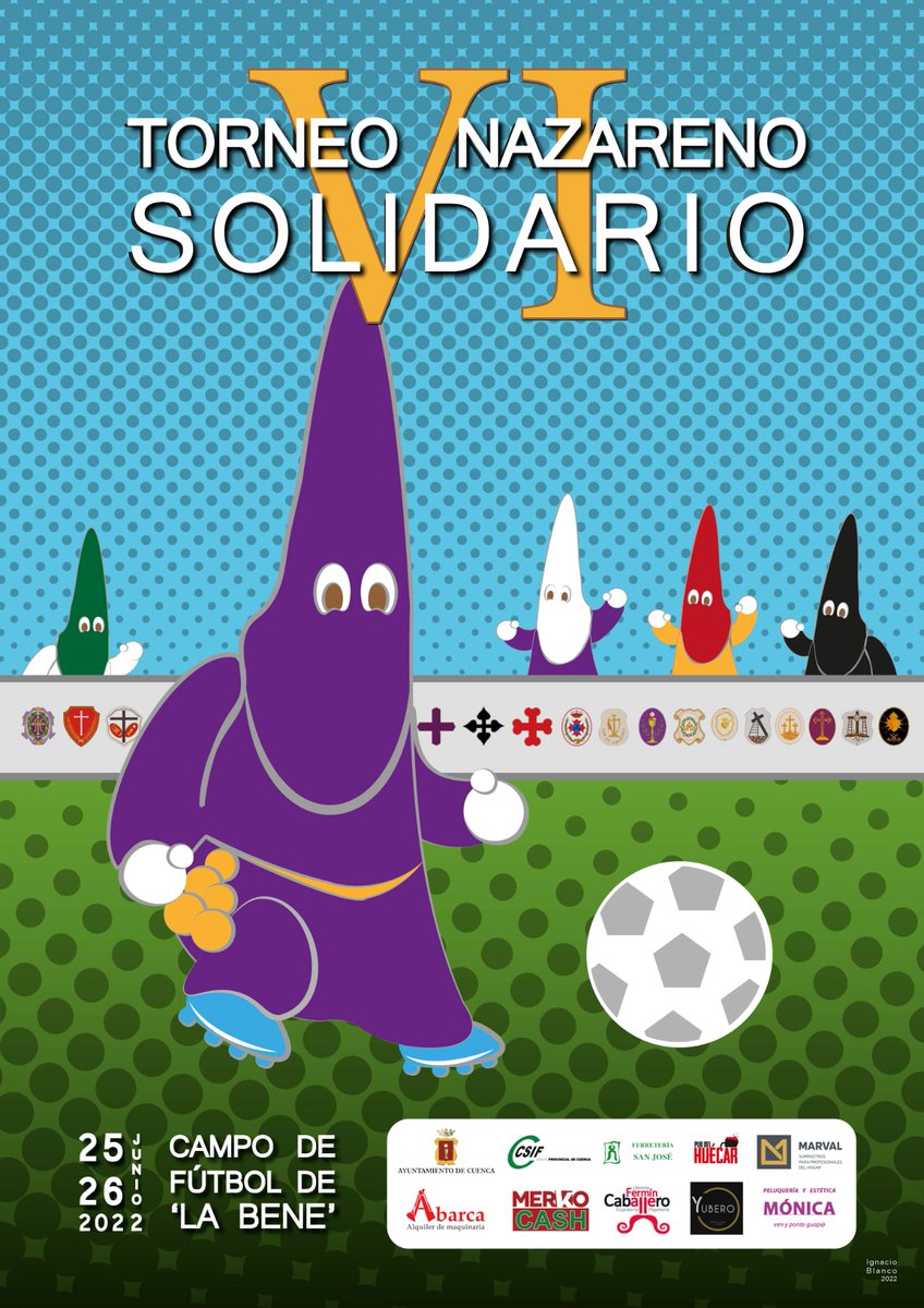 Ya tenemos cartel oficial del Torneo Nazareno Solidario entre Hermandades 💜🖤
Os esperamos por allí.