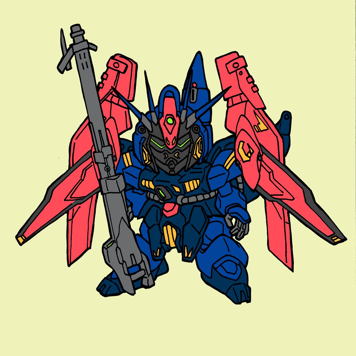 「どうかな?#新Gアームズ#俺SDつくってるぜ 」|まめきょうのイラスト