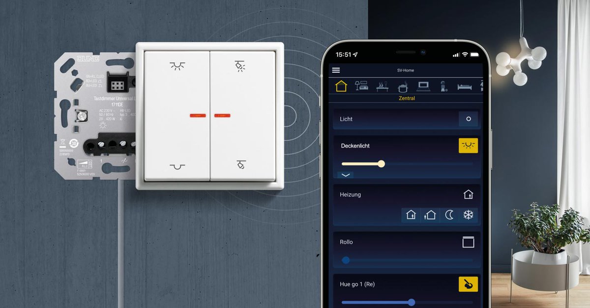 baulinks_de's tweet image. KNX RF à la JUNG: KNX-Upgrade für 230-Volt-Installationen ➥ bau.st/ziryx (siehe auch: #Lichtschalter #Schalterprogramm #KNX_RF @Albrecht_JUNG)