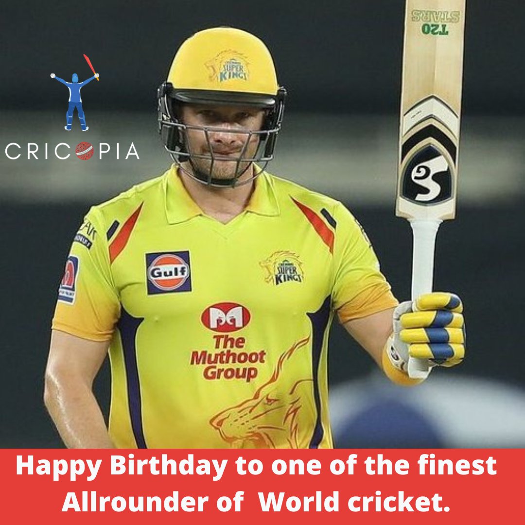 Happy Birthday Shane Watson       ( : IPL/BCCI) 