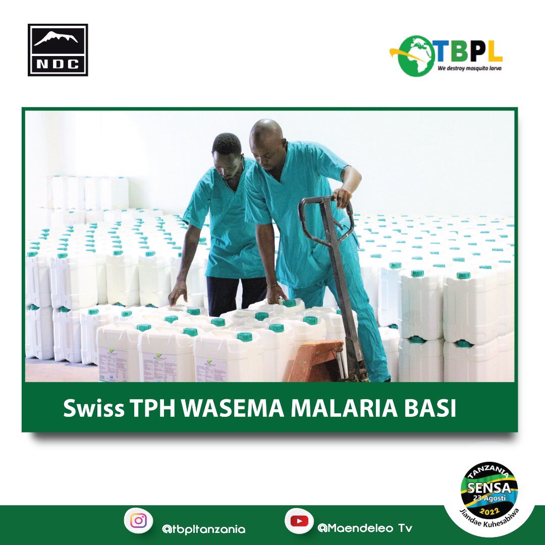 ndctanzania's tweet photo. Shirika la Kimataifa la Swiss TPH, limenunua lita Elf 7,180 kutoka kiwanda cha Serikali cha kuzalisha viuadudu cha Tanzania Biotech Products Limkted (TBPL), cha Kibaha-Pwani, kwa ajili ya mapambano dhidi ya Malaria.
#swisstph #ndc #tbpl #endmalaria https://t.co/GfkVLS8Uia