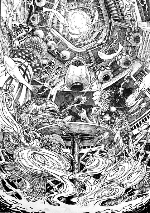 茶飲み仲間
A4ケント紙にアナログで✒️

#絵描きさんと繋がりたい 