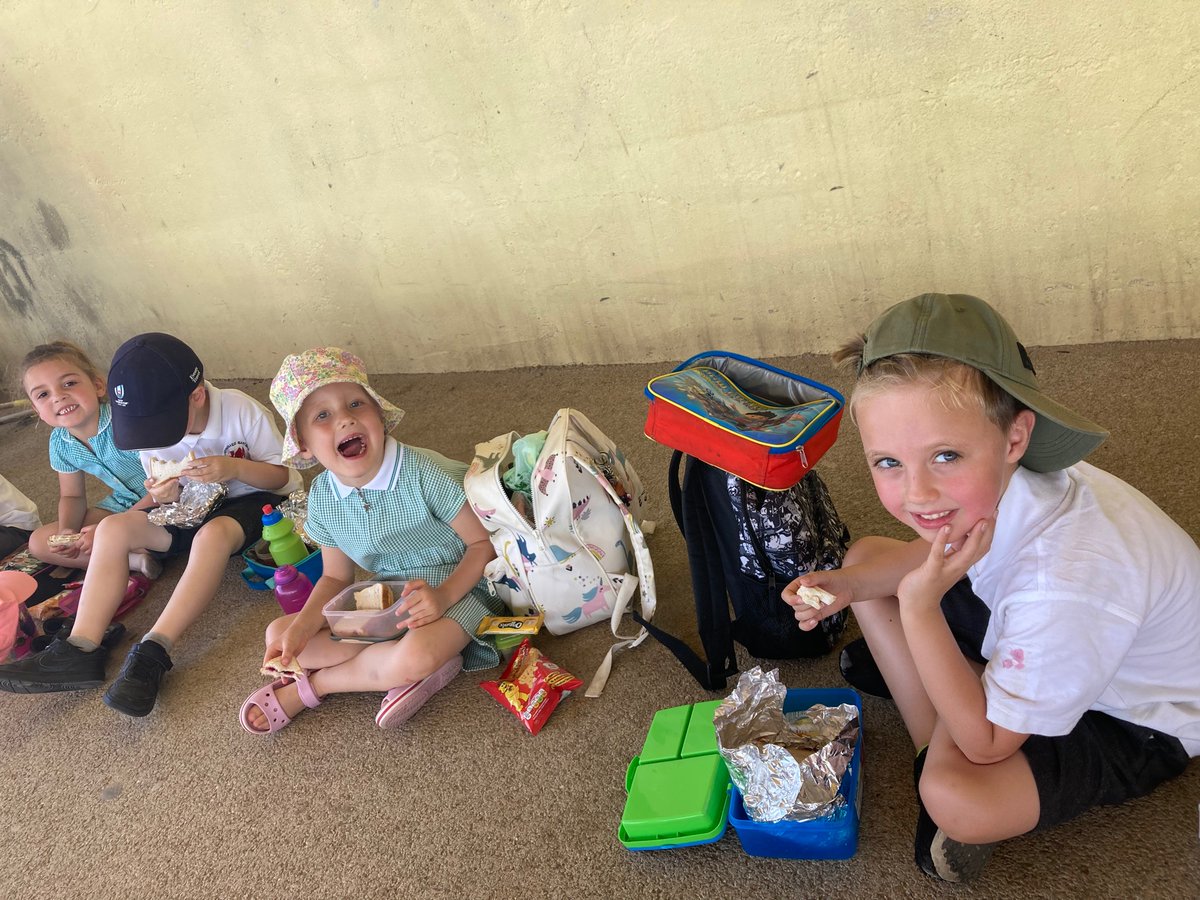 missaliney's tweet photo. Cinio yn y cysgod! Mae pawb yn mwynhau 😄 | Lunch in the shade! Everyone’s enjoying 😄 https://t.co/FgCxJ2qTes