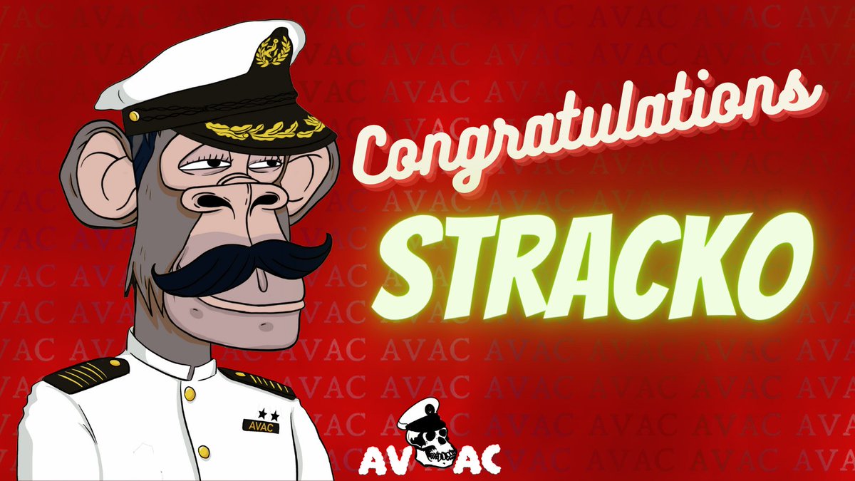 AVAC_NFT's tweet photo. A huge congratulations to Stracko, who managed to sweep the Admiral 1:1. 

Stracko is now guaranteed access to the Royal Suite within our opulent Metaverse Hotel. 

You can join Stracko and many others by minting an AVAC Deed in August, your access to the ASL Metaverse. https://t.co/zYZ33cBVMa