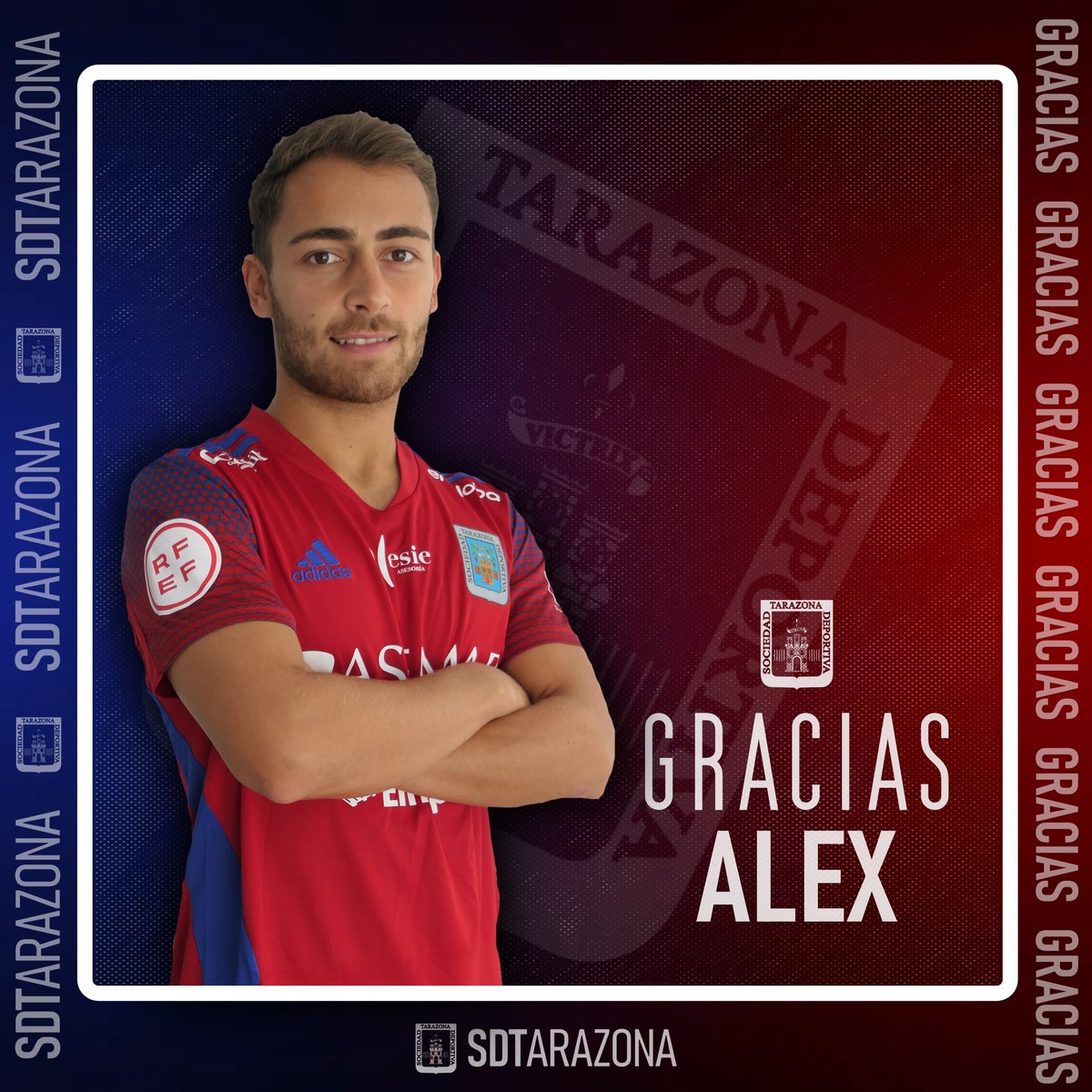 SDTarazona's tweet photo. OFICIAL | Alex Rey no continuará en la SD Tarazona la próxima temporada.
Desde el Club queremos agradecer al jugador gallego su profesionalidad y desearle suerte en el futuro.
¡Gracias @AlitosRey ! https://t.co/MR0Wg5woo0