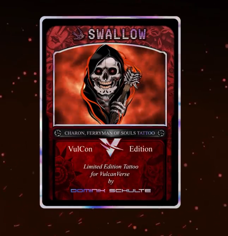 GamefiBoy's tweet photo. SWALLOW x @vulcan_forged NFT with artwork by the incredible @dom.off_tattoo to celebrate #VulCon2, the Vulcan Forged annual conference.
@swallow_digital has the most exclusive designs!!
π₯π₯ https://t.co/cjWUKIkjXZ