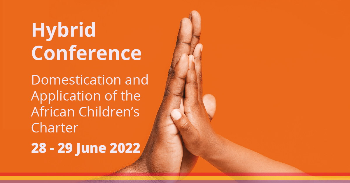 Join the <a href="/CHR_HumanRights/">CentreForHumanRights</a> from 28 - 29 June 2022 for a Hybrid Conference on the Domestication and Applications of the African Children's Charter.

📍 Sourthen Sun, Hotel, Pretoria 
💻 Register on zoom.us/webinar/regist…

For more ℹ️ visit: chr.up.ac.za/latest-news/30…