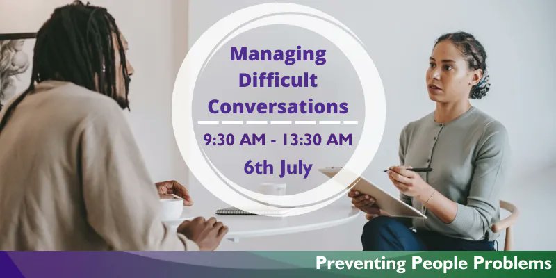 Do you often find yourself unable to deal with difficult conversations? This workshop, delivered by our Trainer and Coach Helen Leathers, gives you the tools and techniques to deal with difficult conversations. Click here to learn more! buff.ly/3xWOM6I #SME #HR #business