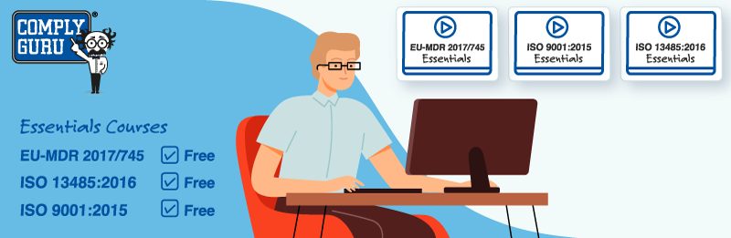 complyguru's tweet photo. Proud to launch new #freecourses on #iso9001 #iso13485 and #eumdr under our new eLearning Essentials Initiative. Register for FREE here: https://t.co/t4gcRCkJ2W https://t.co/wFFWxB2YUA