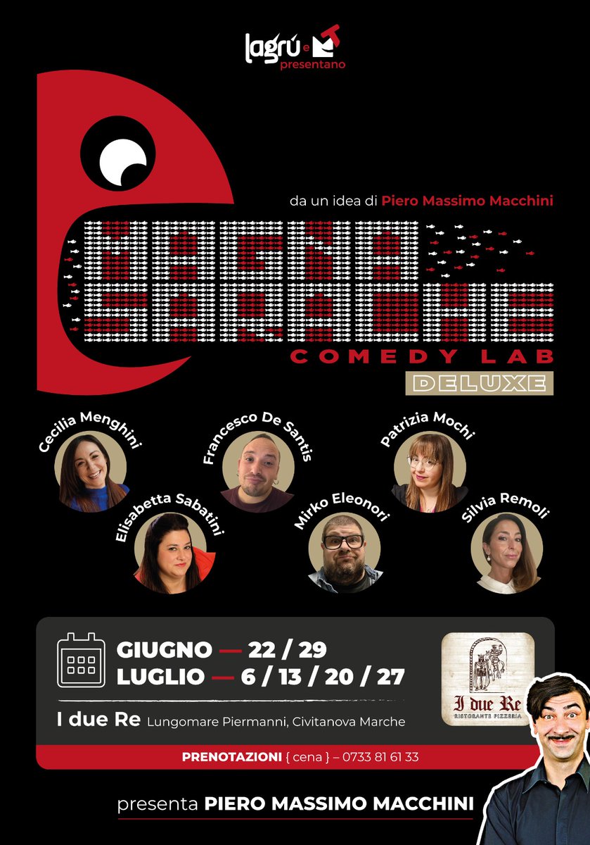 6 date, tanti ospiti ed un progetto che mi riempie di Orgoglio, perché? 
Perché la Comicità Marchigiana esiste.