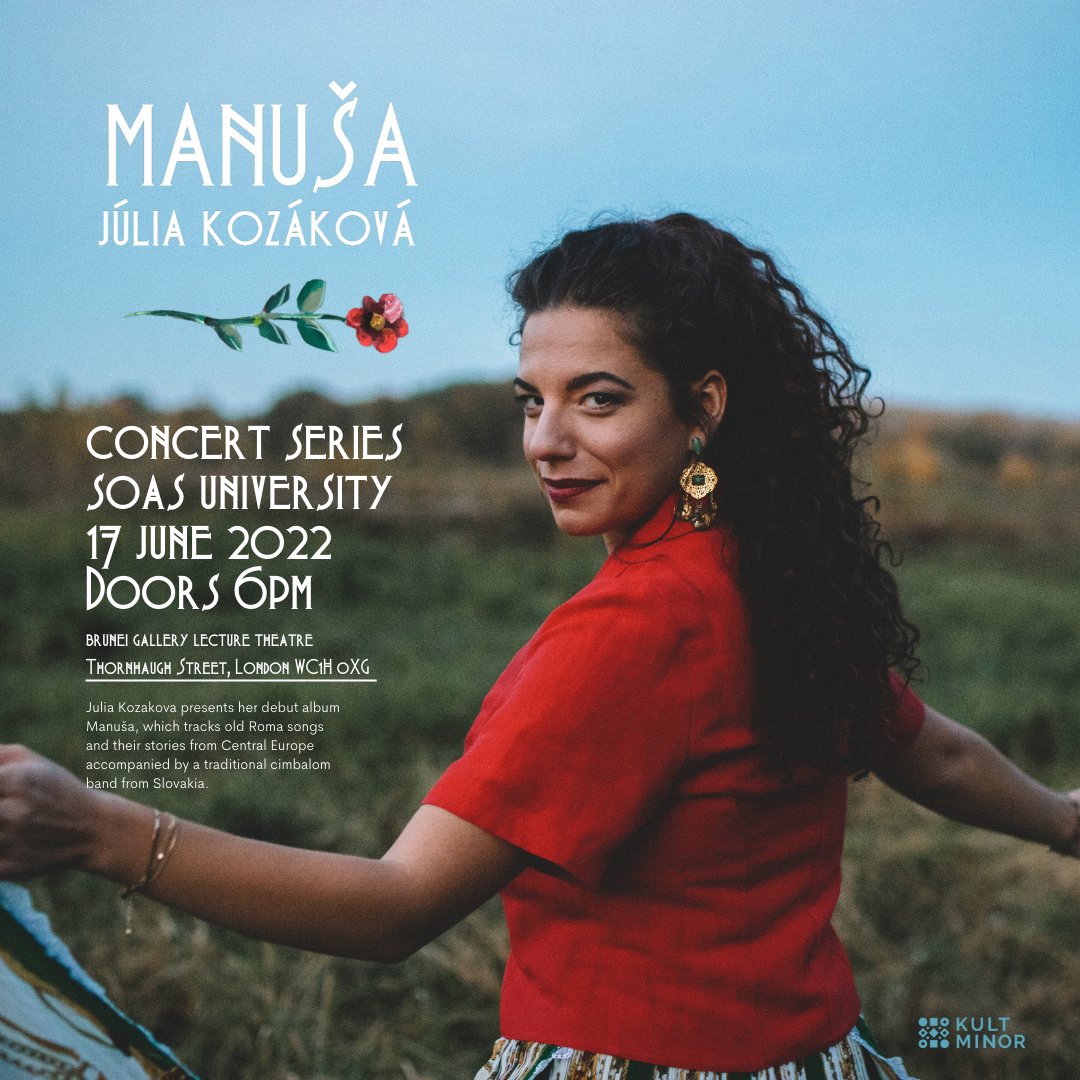 We hope everyone is basking in this beautiful sunshine ☀️ What better way to finish the week than to come and be completely blown away by Júlia Kozáková’s voice as the band perform their project Manuša!