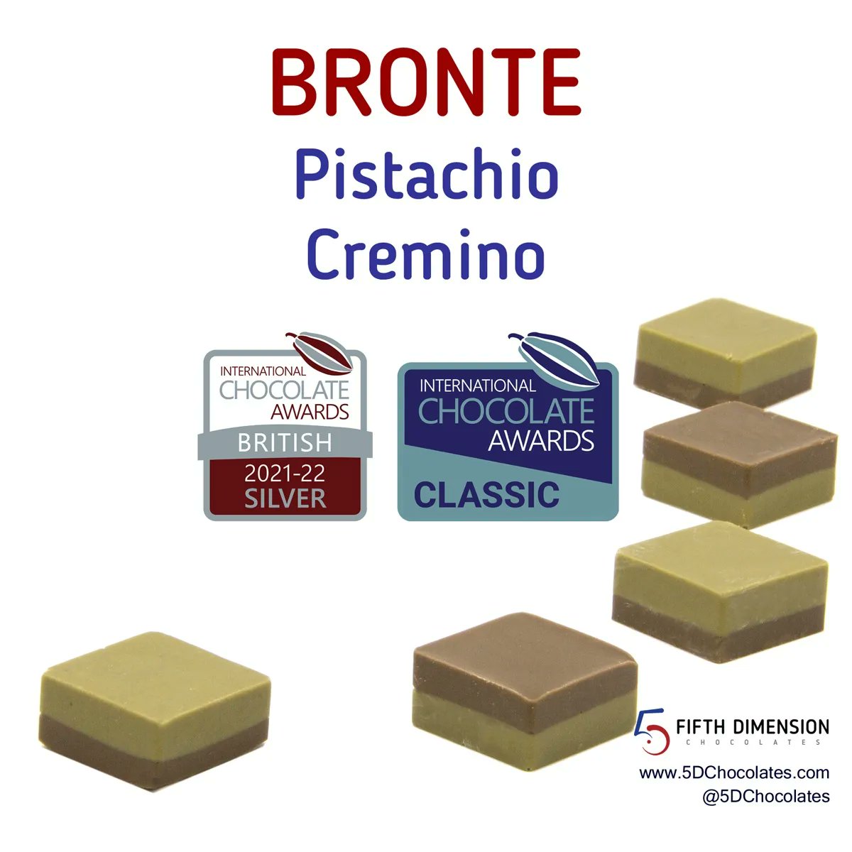Do you like #pistachio or #cremino?

Our pistachio cremino #chocolate has just won a silver award at the <a href="/ChocolateAwards/">Chocolate Awards</a> British Craft Chocolatier competition. You can find this chocolate in our Nuts &amp; Seeds box, or create your personal selection box.

5dchocolates.com/chocolate-boxe…