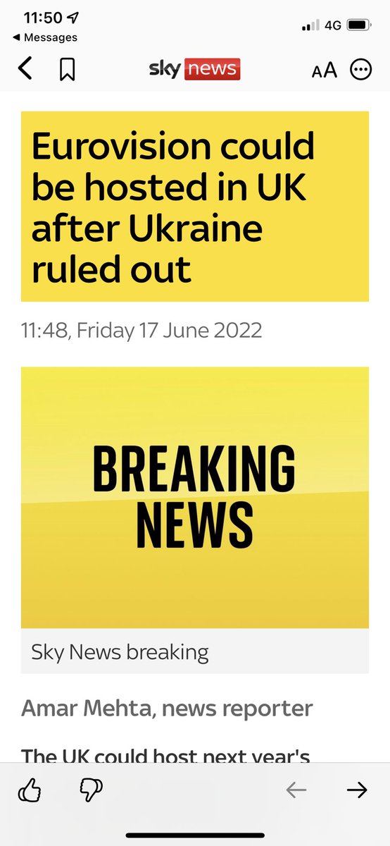 Right #Bristol get bidding. 
Happy to host it if you need a mega fan broadcaster! <a href="/Eurovision/">Eurovision Song Contest</a>