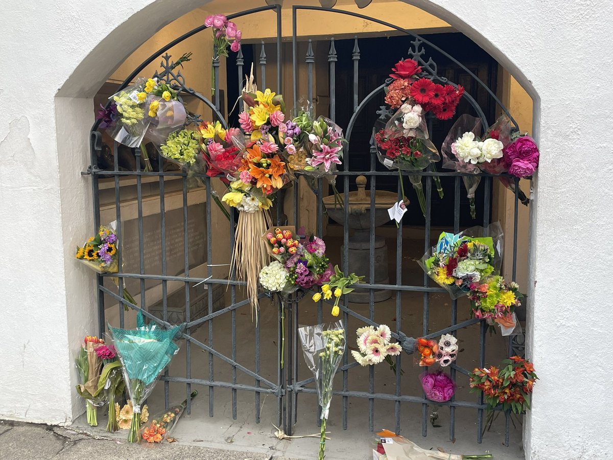 This is what the entrance to the church looks like now.
A powerful image 
<a href="/ABCNews4/">ABC News 4</a> #Working4You #chsnews