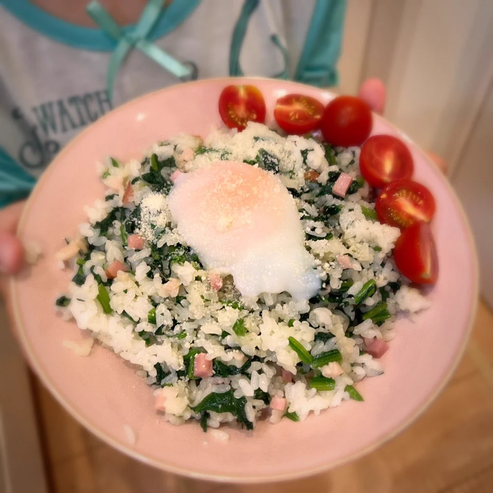 @syunkon0507 こどもと一緒に作りました！葉物野菜一切食べない幼児たちがもりもり食べてました👏🏻✨ 