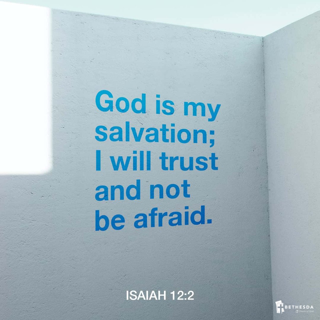 BethesdaCOG's tweet photo. “See, God has come to save me. I will trust in him and not be afraid. The Lord God is my strength and my song; he has given me victory.” (Isaiah 12:2) #bethesdacog #breakthroughin22 https://t.co/LBm2gSn1f3