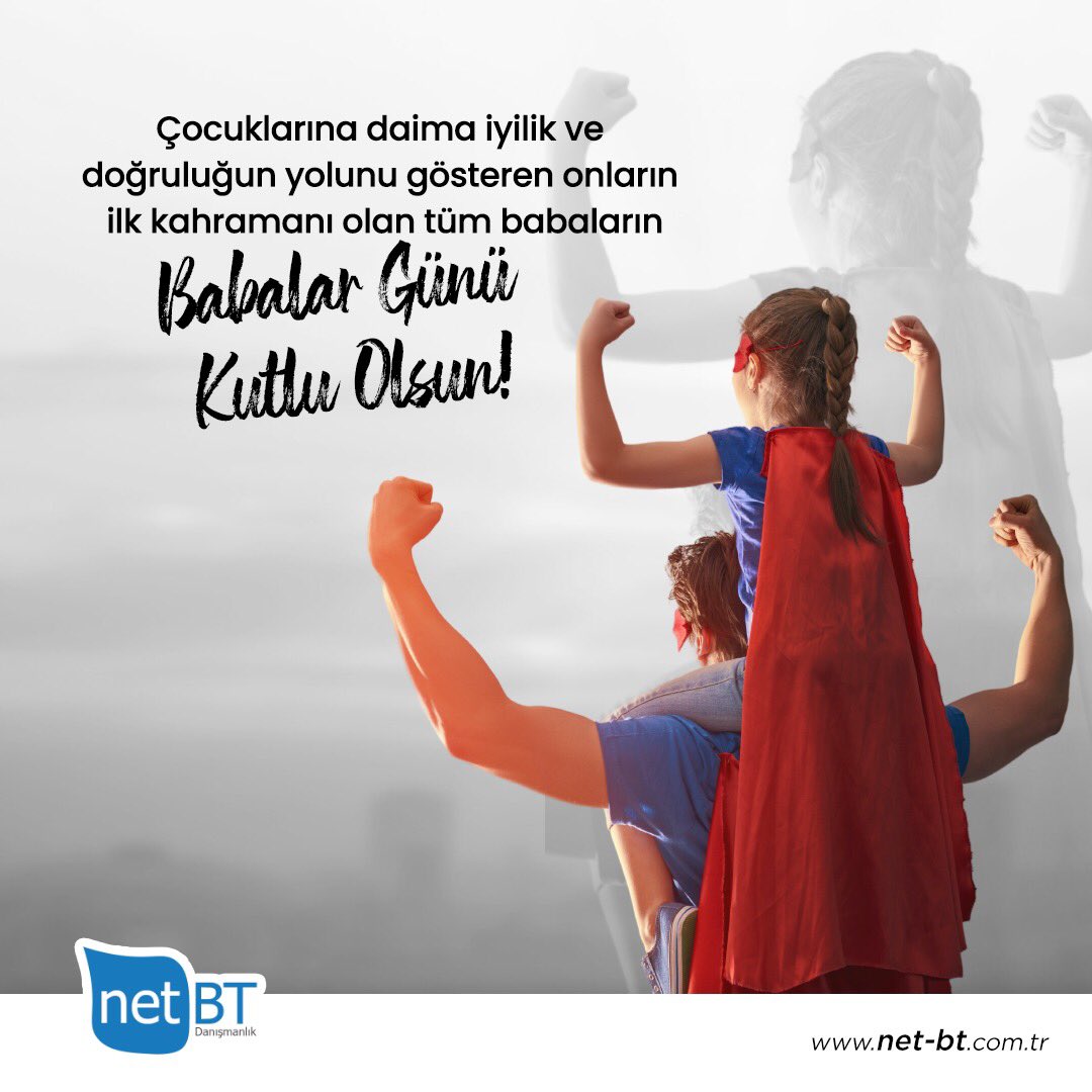 Çocuklarına daima iyilik ve doğruluğun yolunu gösteren onların ilk kahramanı olan tüm babaların Babalar Günü Kutlu Olsun!

#NetBT #BabalarGünü #Baba #BabalarGünüKutluOlsun