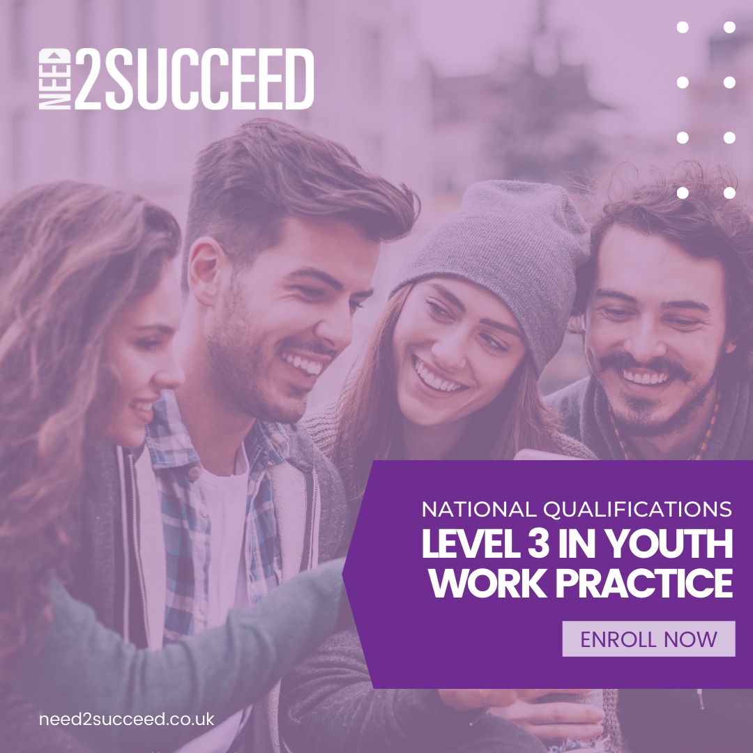 Need2SucceedUK's tweet image. It supports the skills, and knowledge learners need to become a competent Assistant Youth Support Worker. Click here to find out more: 
need2succeed.co.uk/national-quali…
#need2succeed #inspiringexcellence #encouragingleadership #animatingcommunities #onlinelearningacademy