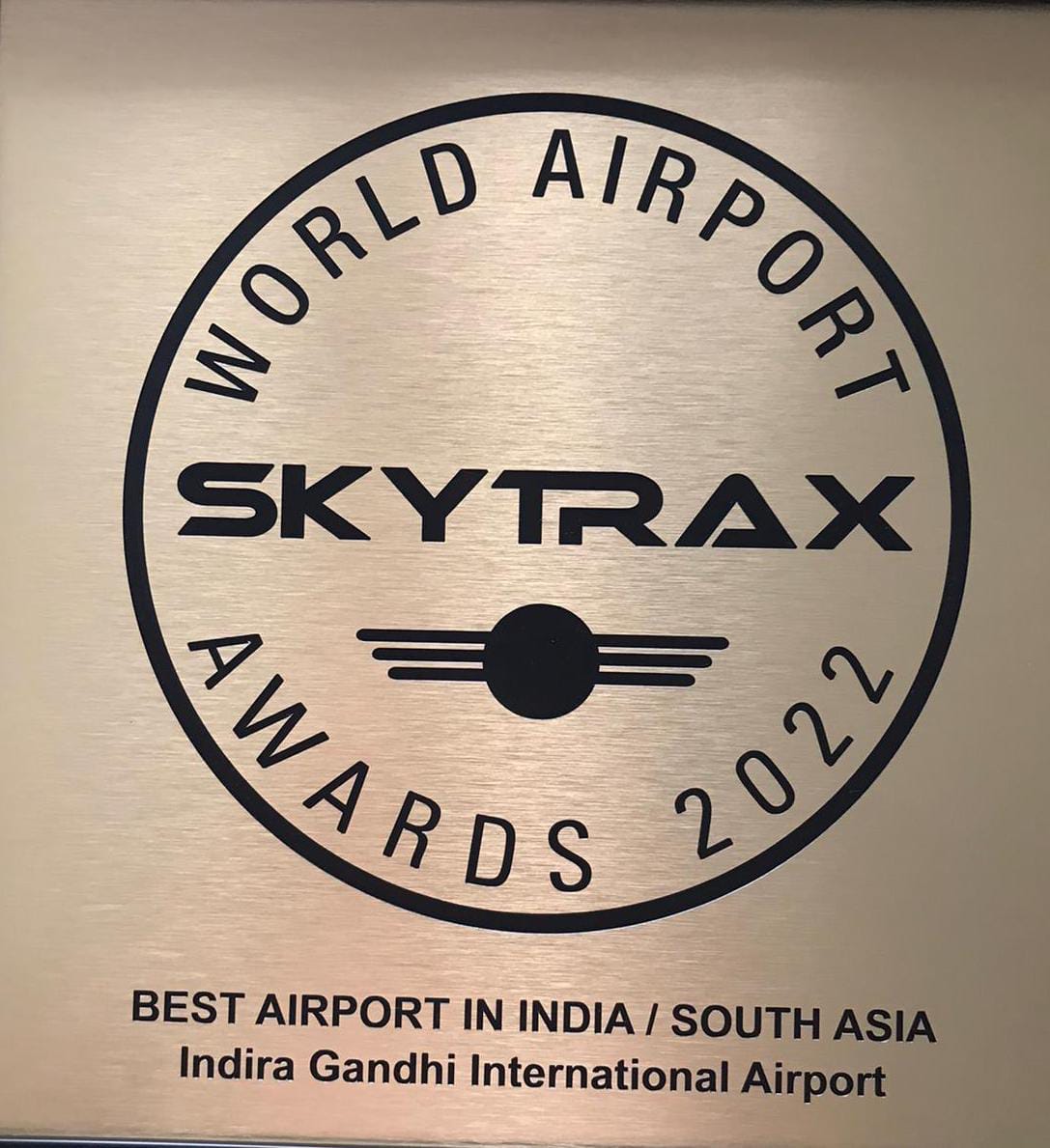 Delhi Airport adjudged as the ‘Best Airport in India & South Asia’ by Skytrax Wo…