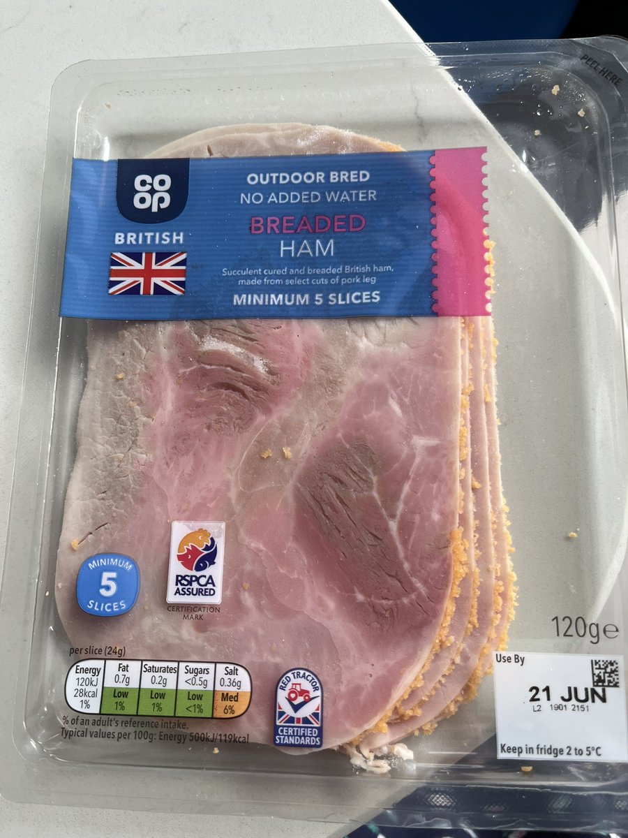 Vi_Em_Ash's tweet photo. @Deliveroo got some disgusting, inedible ham in my grocery order from @coopuk you denied a refund instantly and was told I’d get a reason by email. Reason given “we can’t offer compensation this time”. That’s not a reason!! #refundplease #poorcustomerservice #goneoffham https://t.co/x7JIjILxXj