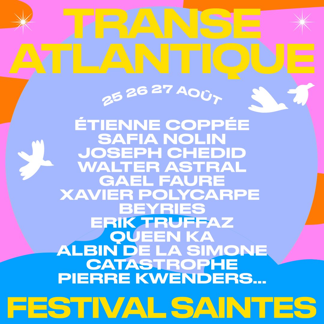 beyriesmusic's tweet photo. Mon amie Raphaëlle Chovin, qui a réalisé plusieurs de mes vidéoclips, est à la tête de ce magnifique projet qui a pour but de créer un pont entre le Québec et la France. 

Première édition du Festival Transe Atlantique se tenant du 25 au 27 août à Saintes, en Charente-Maritime. https://t.co/SDz1arwZuK