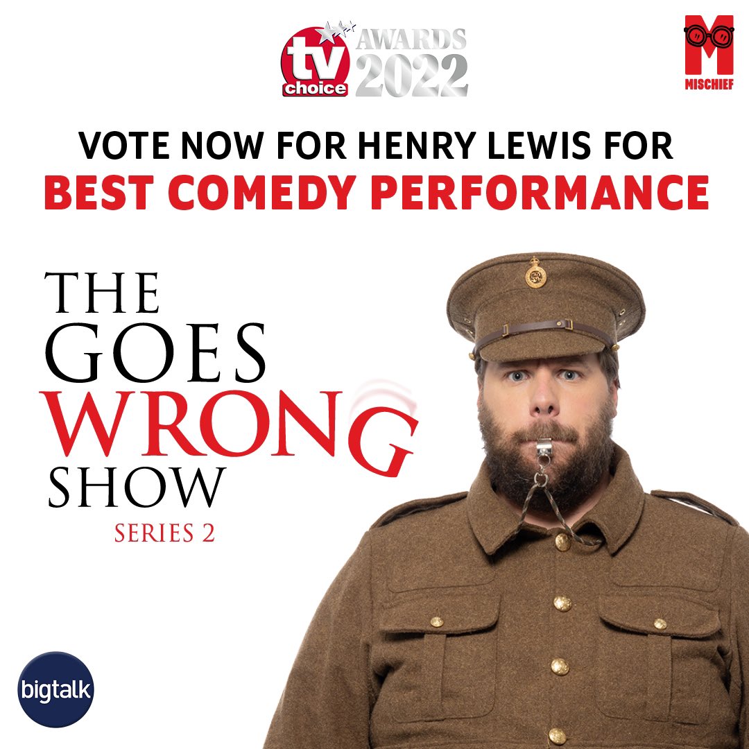 henrywlewis's tweet photo. If you have a spare internet moment please do vote in this years @TVChoice Awards. @JonathanSayer1 &amp; @HenryShields are also nominated in the same category as me, but I’ve heard they both have a rare health condition where if they win an award they’ll die. Anyway… up to you guys. https://t.co/4J8rPpxOpP