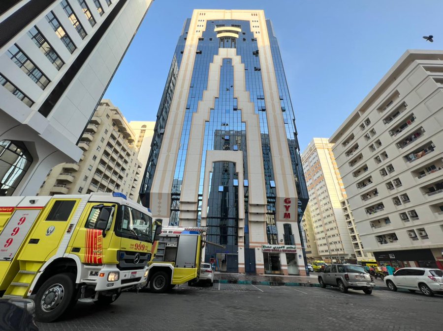 19 injured after fire breaks out in a building in Abu Dhabi